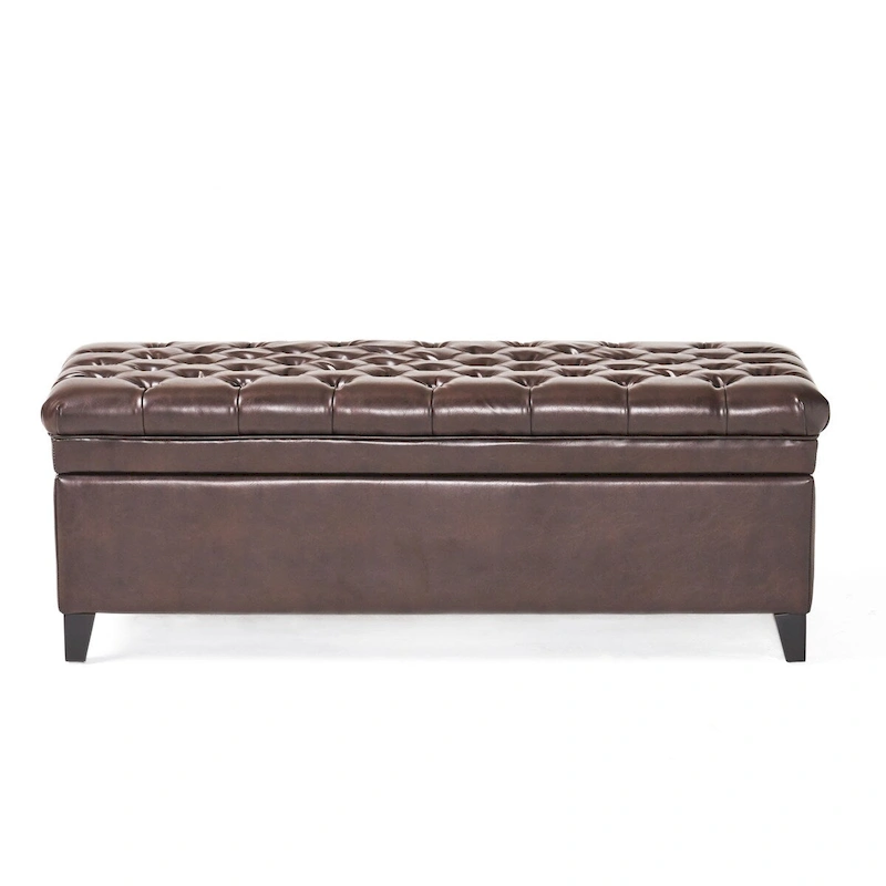 Modern Upholstered Storage Bench for Living Room Entryway