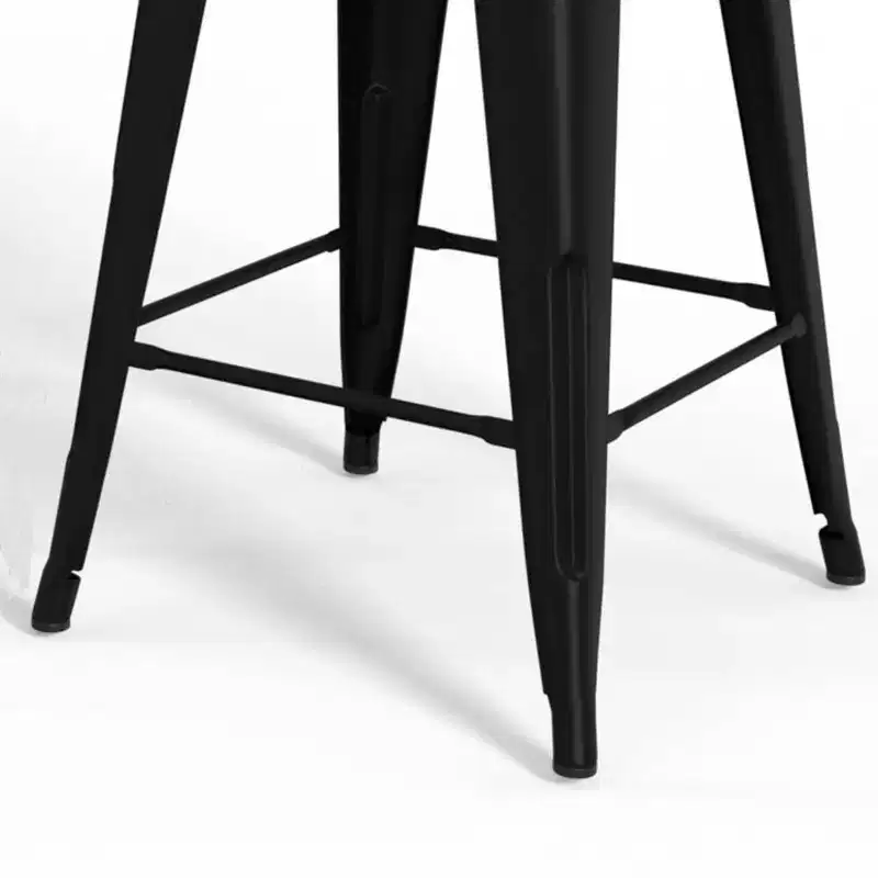 Set of 4 24 Josephine Metal/Wood Counter Height Barstools - WyndenHall