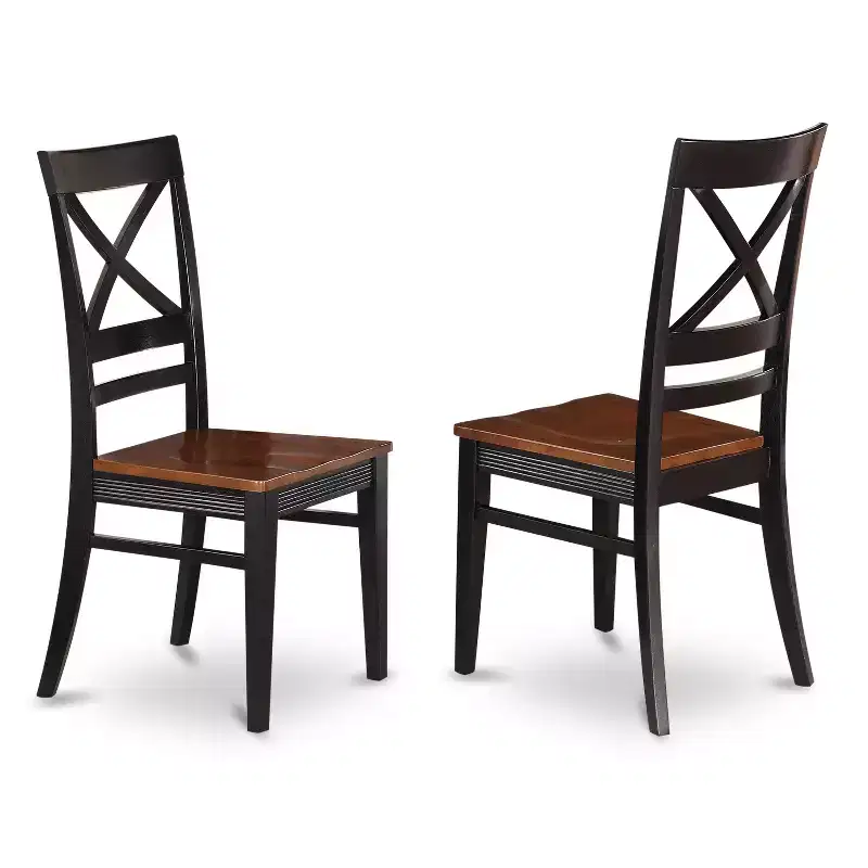 Round Dining Table - 3 Piece Kitchen Table & Chair, 42 Inch, Black Cherry Finish