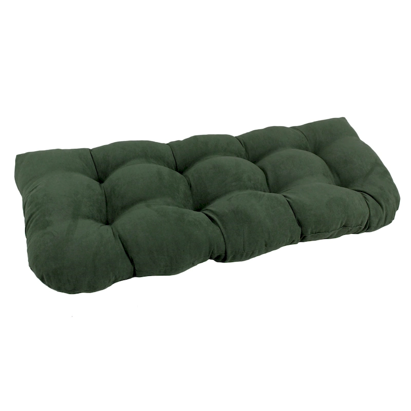 42-inch by 19-inch Rounded Back Microsuede Bench Cushion - 42 x 19