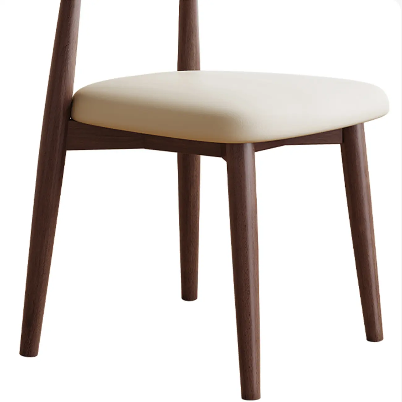 Mid-Century Modern Wooden Dining Chair Set of 2