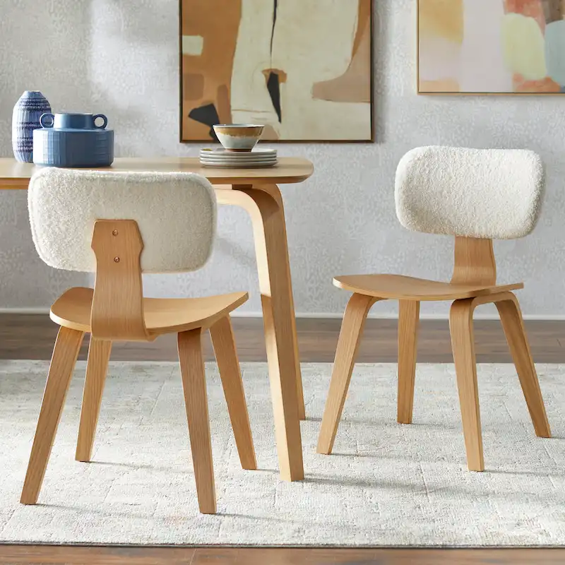 Lifestorey Sigrid Mid-Century Modern Dining Chairs (Set of 2)