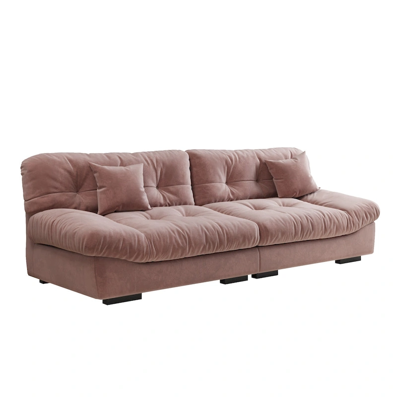 105 Minimalism Cloud Sofa Loveseat with Two Pillow