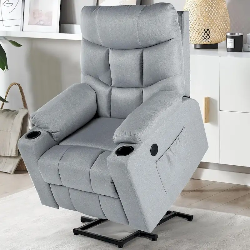 AECOJOY Power Lift Recliner for Elderly w/ Massage & USB charging port