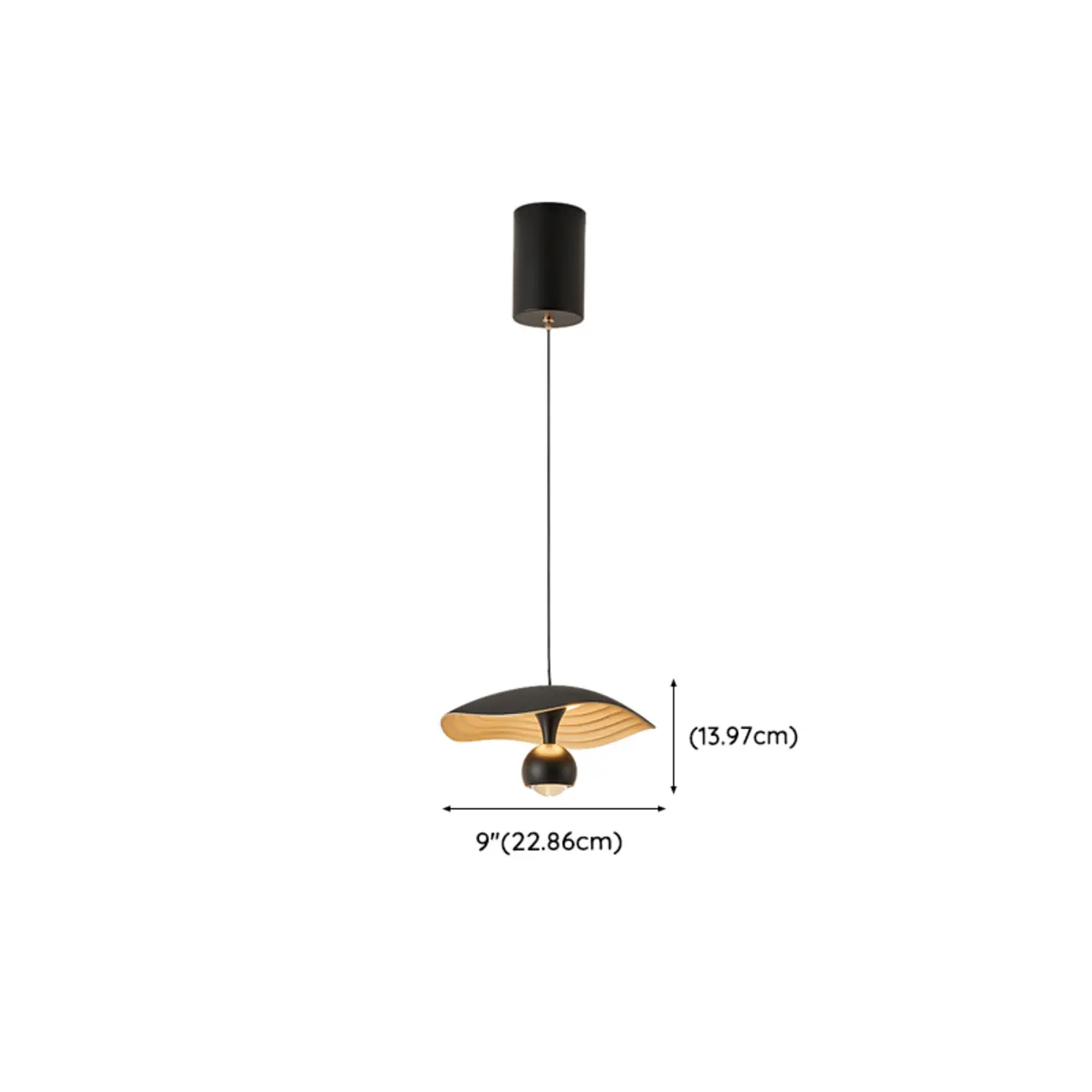 Modern Black 2-Light Pendant Light Fixture Adjustable Height