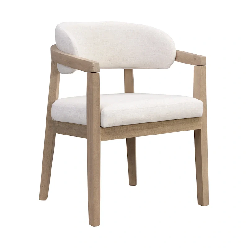 Christopher Knight Home - Carter Modern Dining Armchair Set of 2 with Upholstered Seating and Solid Wood Frame