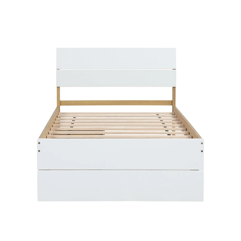 Modern Twin Bed Frame With Trundle Bed