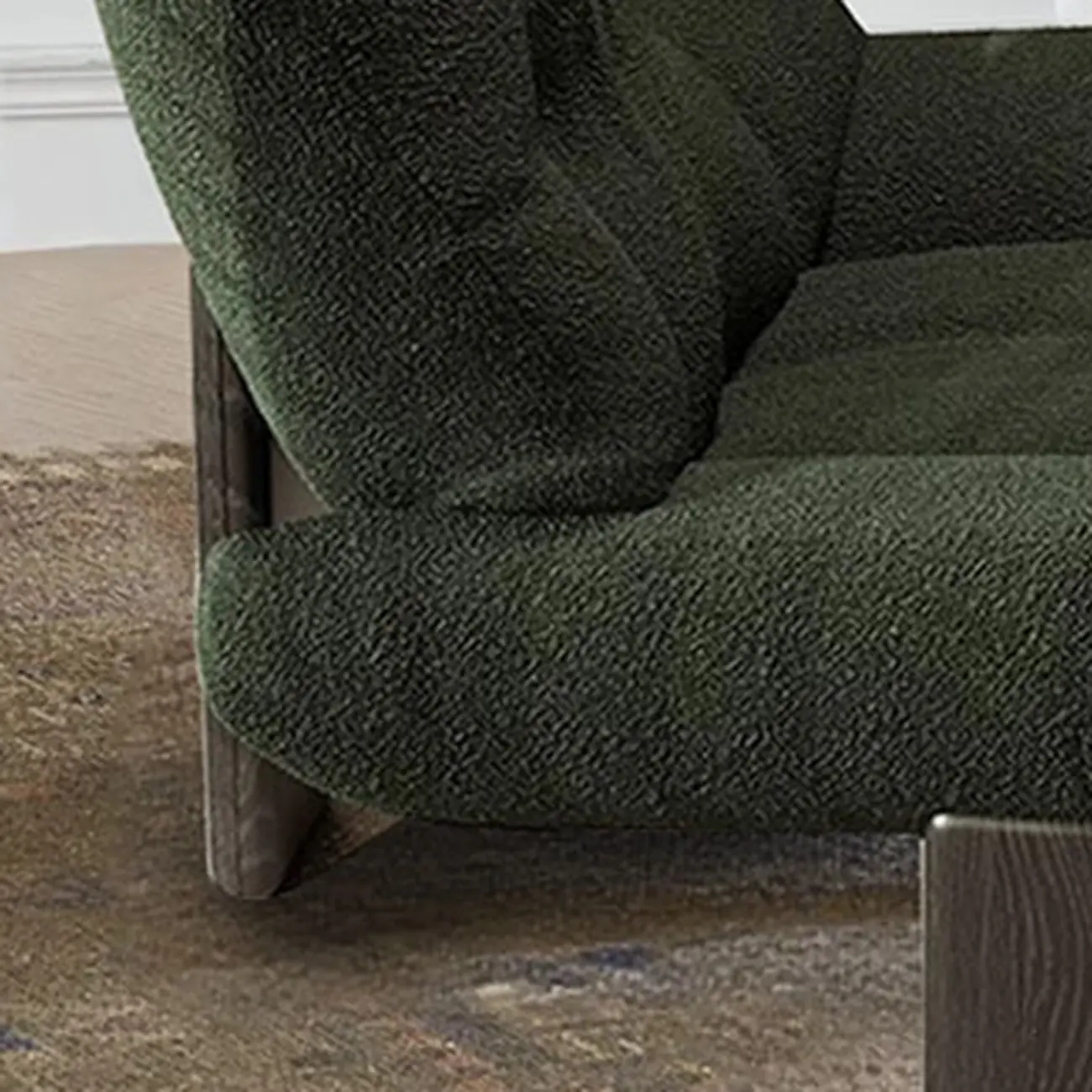 Modern High Back Chenille Accent Chair Living Room