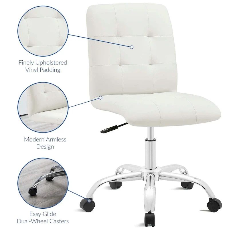 Armless Mid Back Office Chair