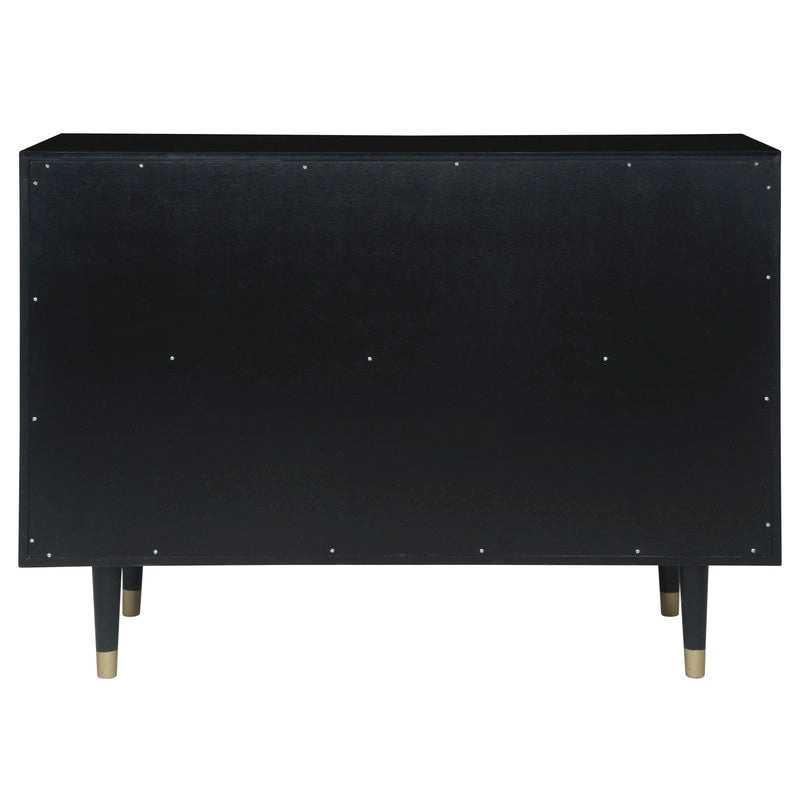 Bea Geometric Textured Glam 6-drawer Dresser