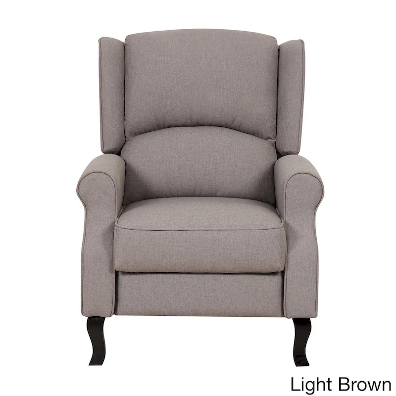 Modern Wingback Linen Fabric Accent Recliner Chair