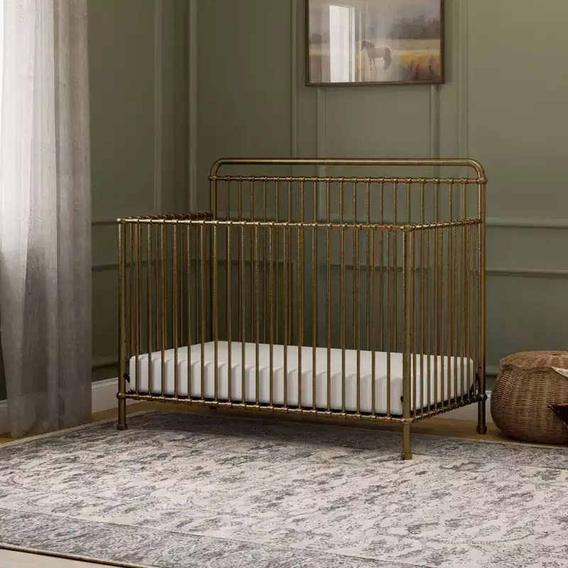4-in-1 Convertible Metal Crib