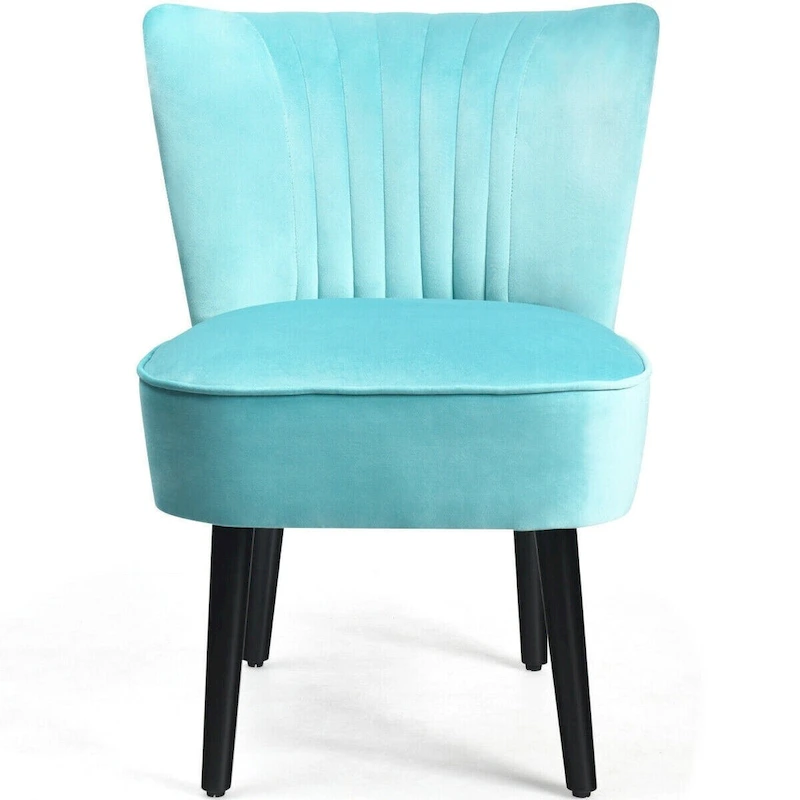 Set of 2 Armless Upholstered Leisure Accent Chair