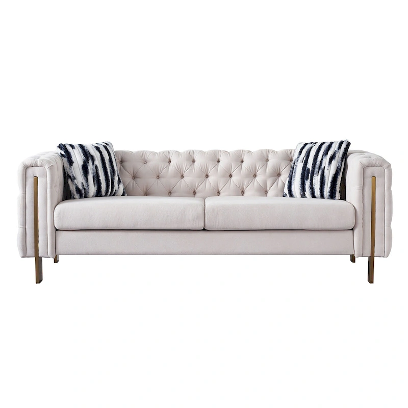 Modern Tufted Velvet Living Room Sofa