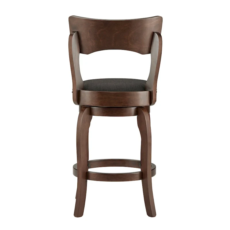 Lyla 24-inch Brown Counter Height Swivel Stool by iNSPIRE Q Classic