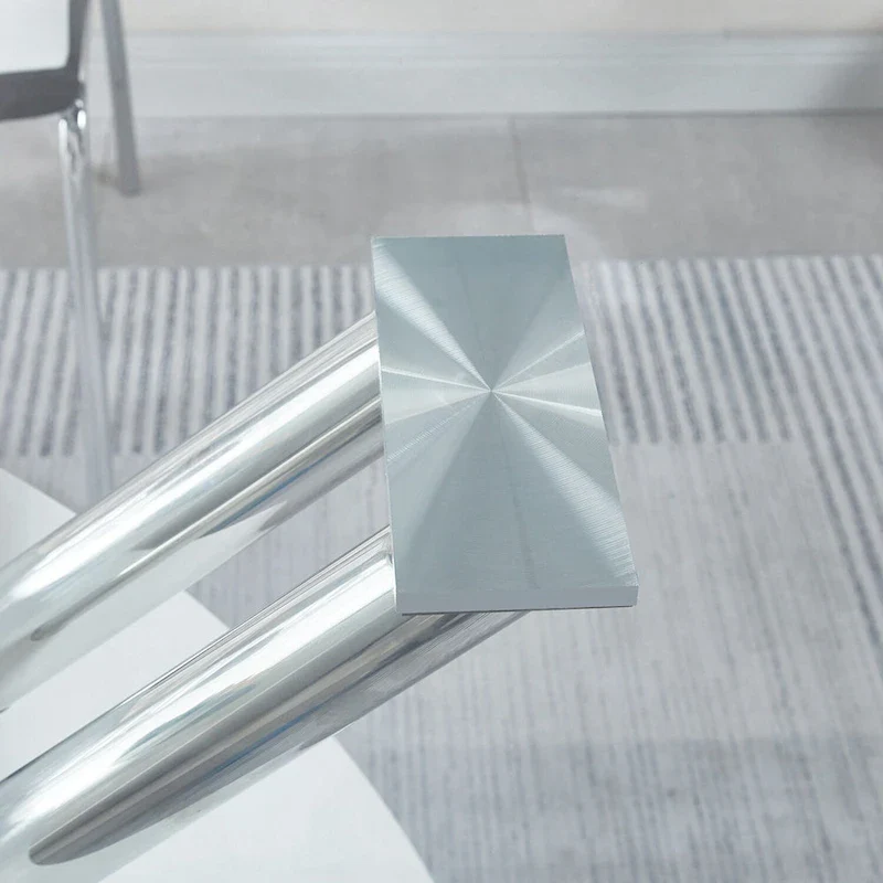 Rectangular Glass Top Dining Table