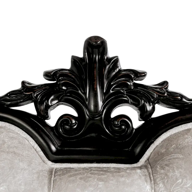 Furniture of America Clarissa Traditional Arm Chair with Button Tufted Back and Accent Pillow