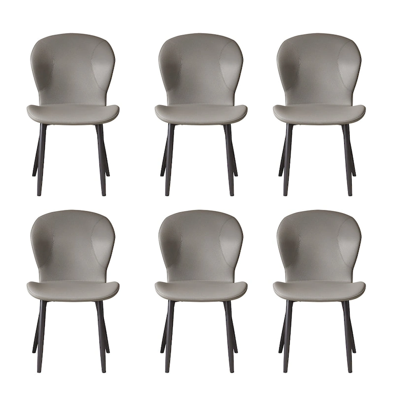 Set of 3/6/9/12 PU Leather Modern Dining Chairs - Comfortable, Easy-to-Clean, Contemporary Design for Kitchen or Dining Room