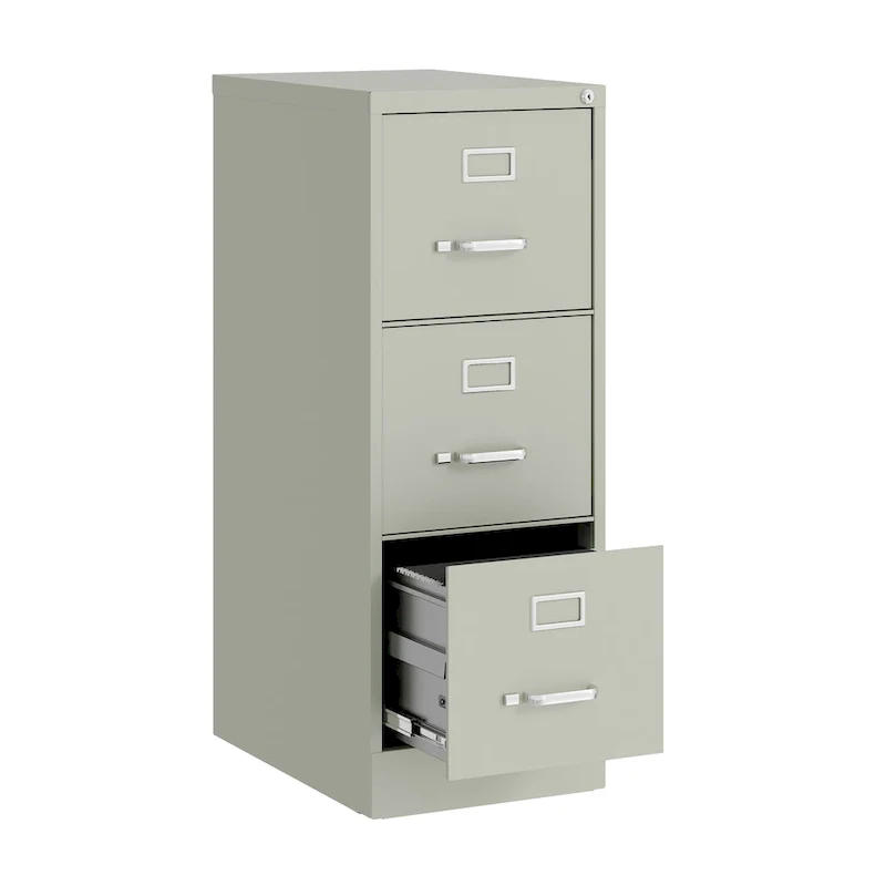 Hirsh 22-in Deep 3 Drawer, Letter Width, Vertical File Cabinet
