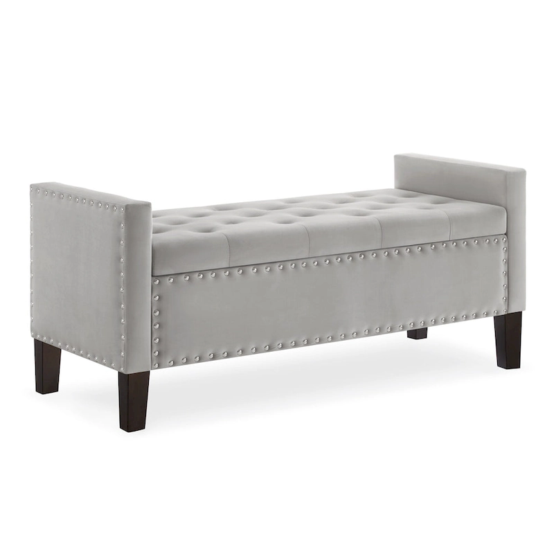 Entryway Living Room Soft Padded Seat with Armrest,Bed Bench