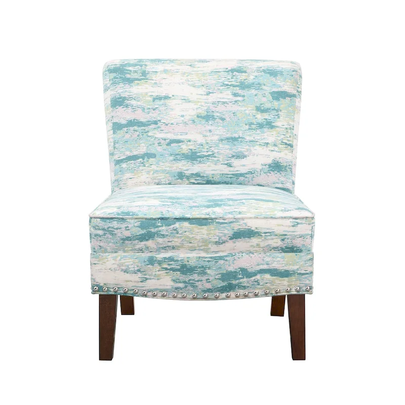 Madison Park Alex Artistic Print Armless Slipper Accent Chair