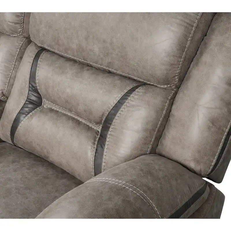 Roundhill Furniture Elkton Manual Motion Recliner, Dark Chestnut