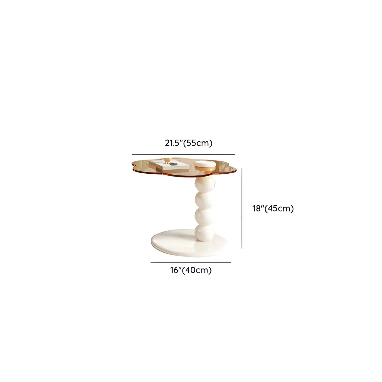 Modern White Round Wood Coffee Table with Drawer