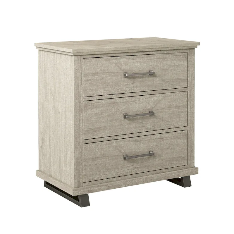 Farmhouse 3-Piece Bedroom Set - 2 Nightstand and 1 Dresser