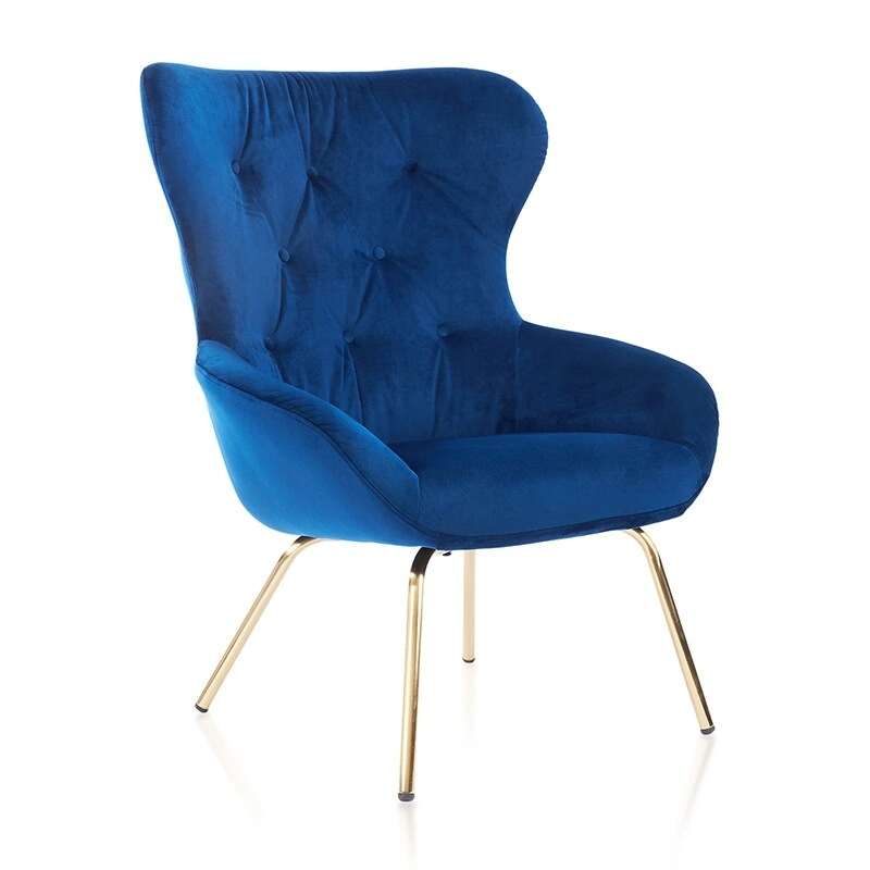 Waters Mid-Century Modern Blue Metal Office Chair by Furniture of America