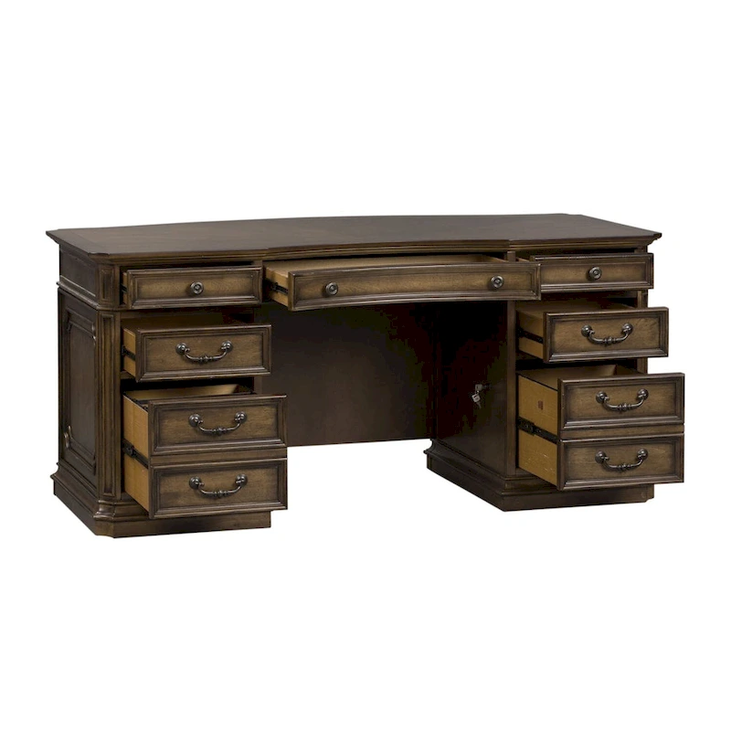 Amelia Antique Toffee Jr Executive Desk