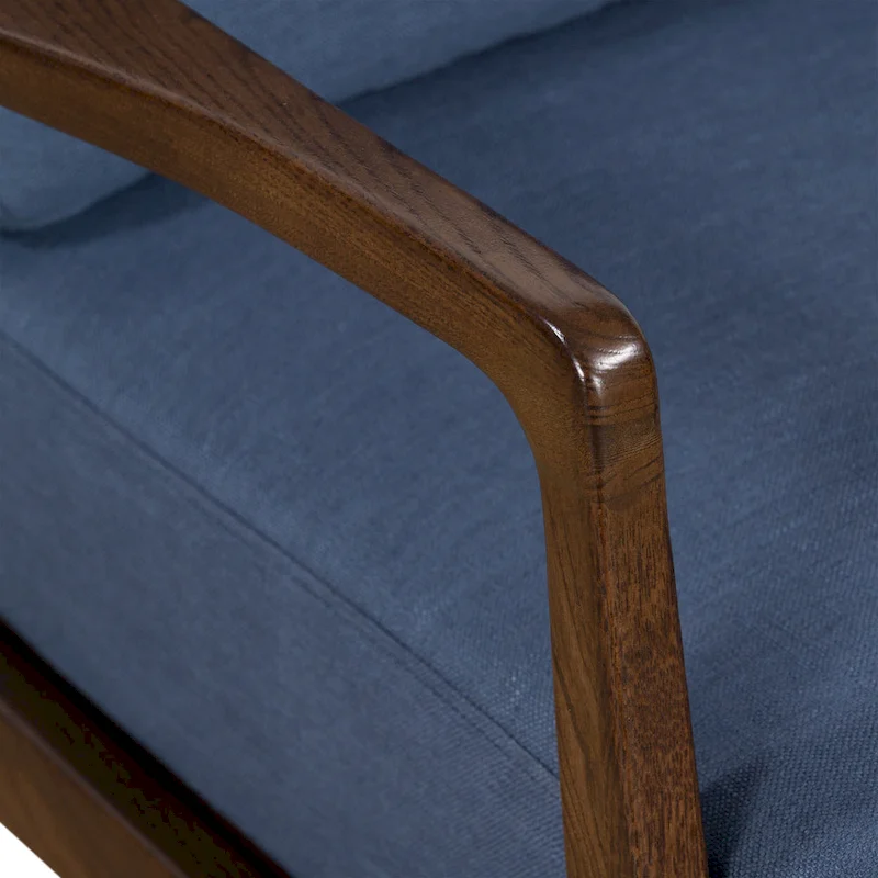 Poly & Bark Verity 25 Fabric Lounge Chair - Solid Wood Frame