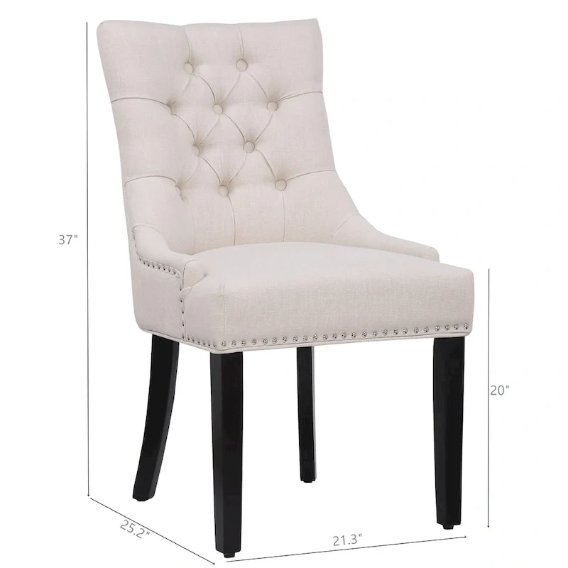 Grandview Tufted Dining Chair (Set of 2) Upholstered