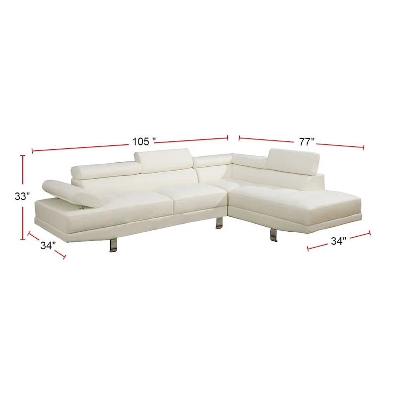2 Piece Sectional Sofa