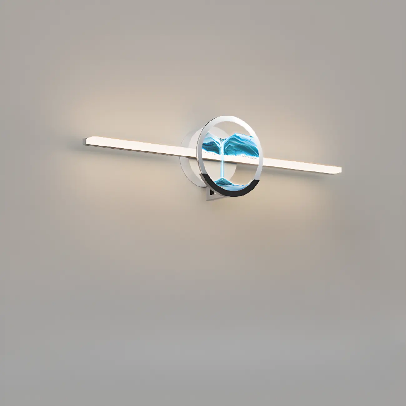 Dimmable Glass Bathroom Vanity Light with Integrated LED