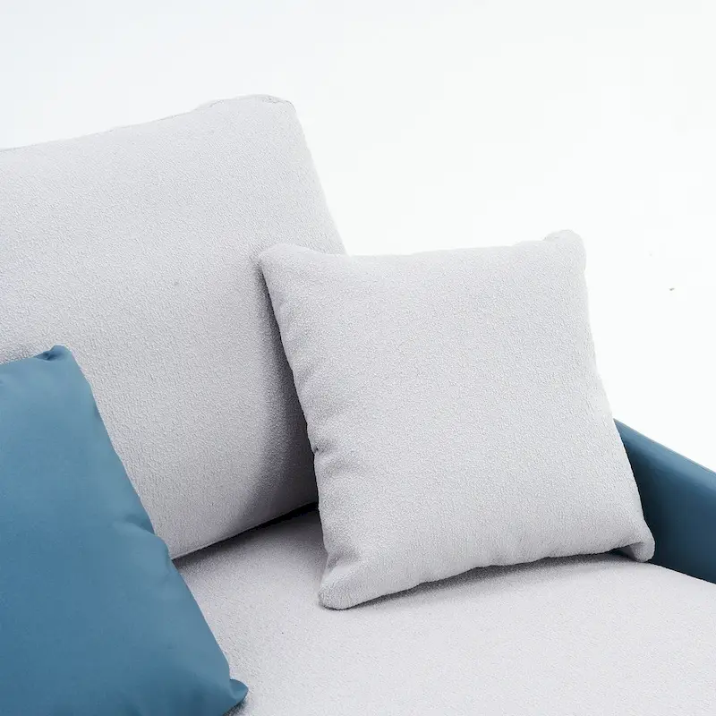 Ouyessir U-Shape Sectional Sofa 4-Seat Couch with Double Chaise Lounge