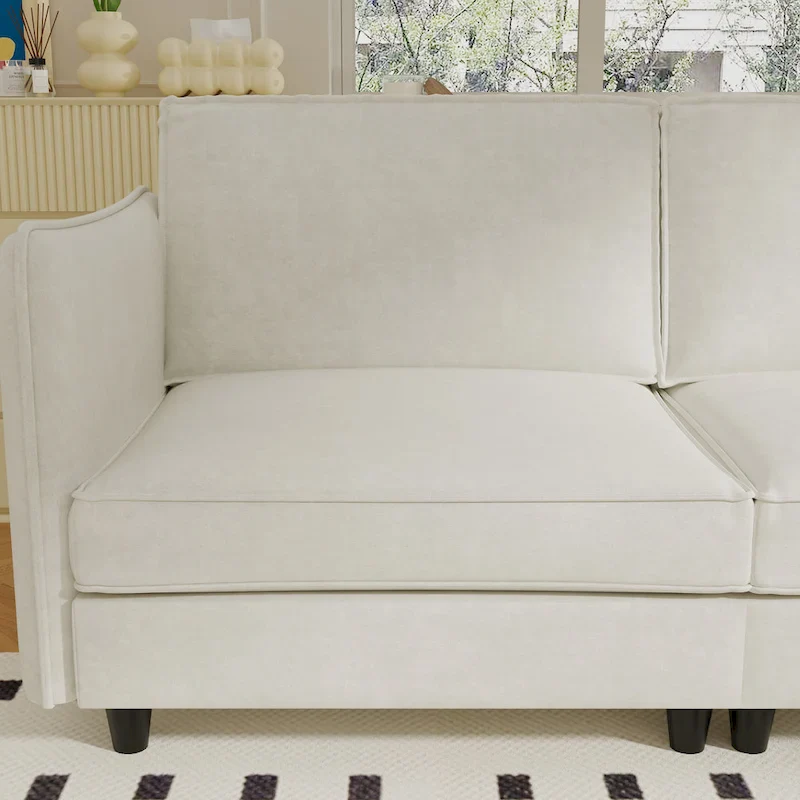 Hadley 74.27 Loveseat Sofa with Mid-Century Modern Design