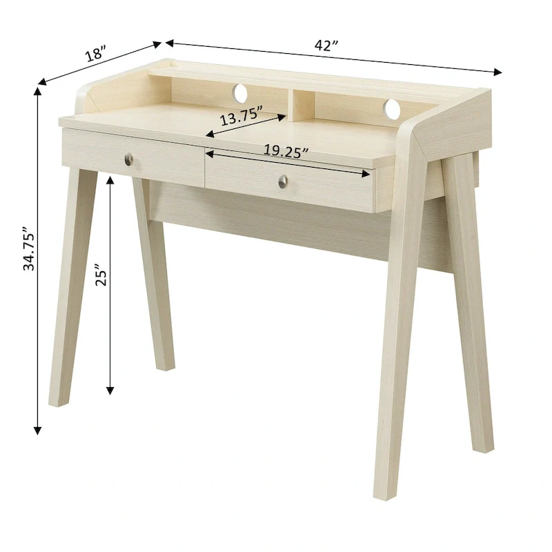 Deluxe 2 Drawer Desk with Shelf