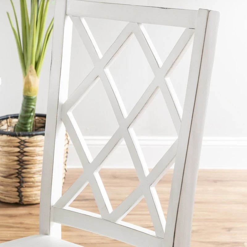 Harrow 5-piece White Farmhouse Dining Set