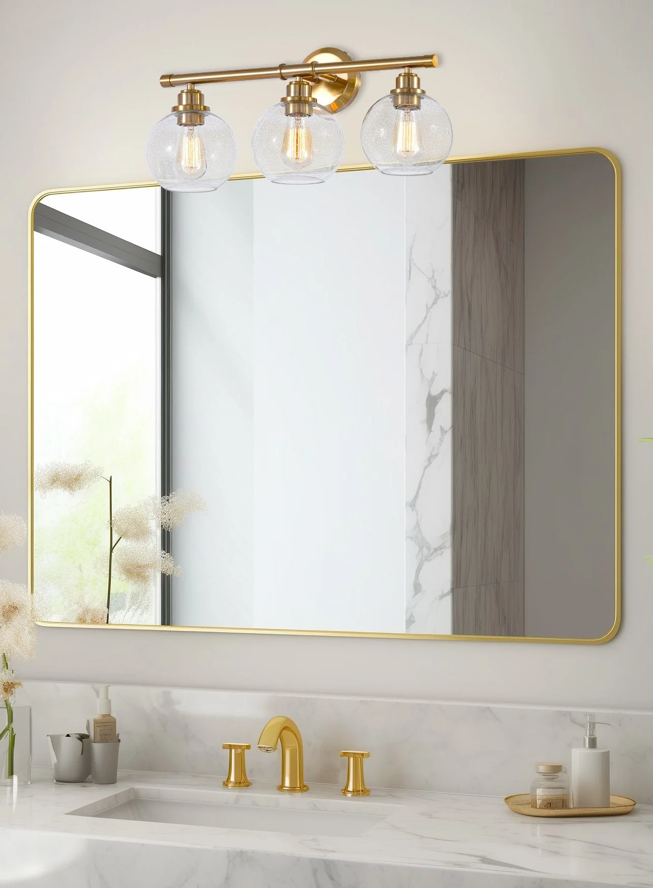 Ayla 23 Modern 3-Light Vanity/Bathroom Light