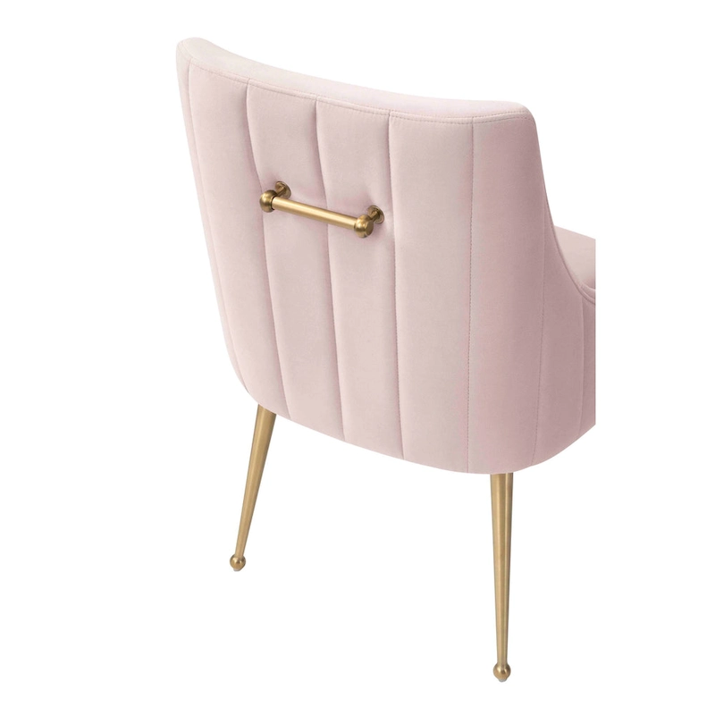 Irina Dining Chair Velvet Side Chair with Stainless Steel Leg