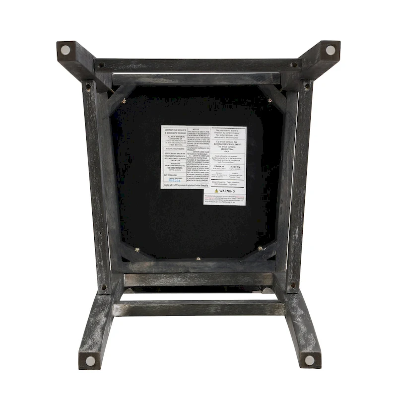 Roomfitters Retro Bar Stools, Set of 2 Upholstered 30.5 Bar Height Chairs with Fabric Cushion and Wood Frame