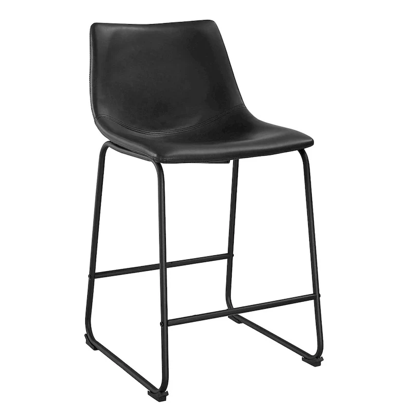 26-inch Faux Leather Counter Stool