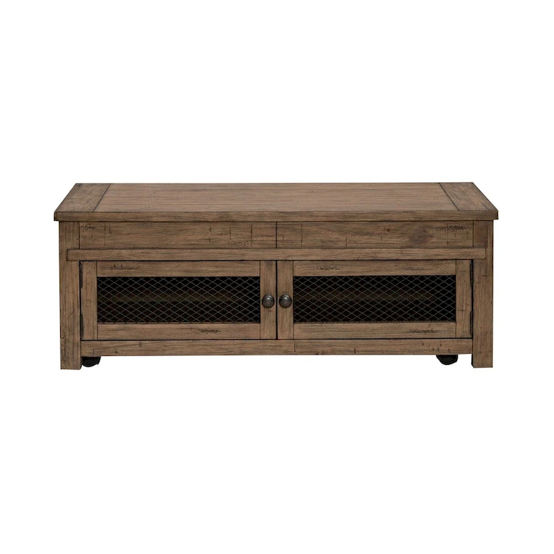 Pinebrook Ridge Weathered Toffee Lift Top Cocktail Table