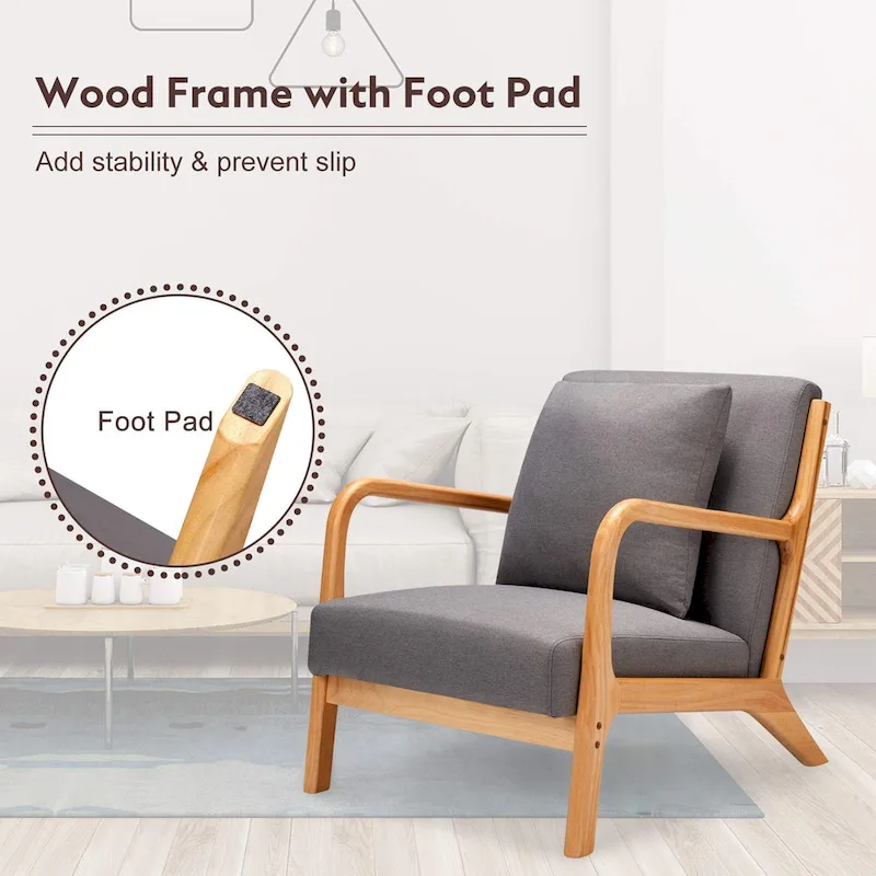 AECOJOY Mid Century Modern Living Room Reading Comfy Lounge Chairs