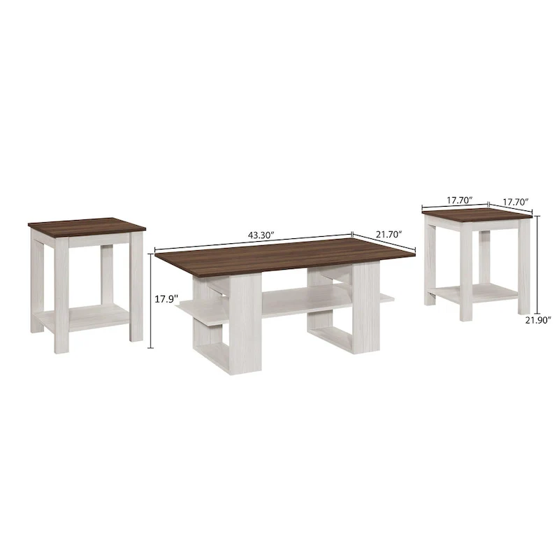 3 pieces Coffee Table Set