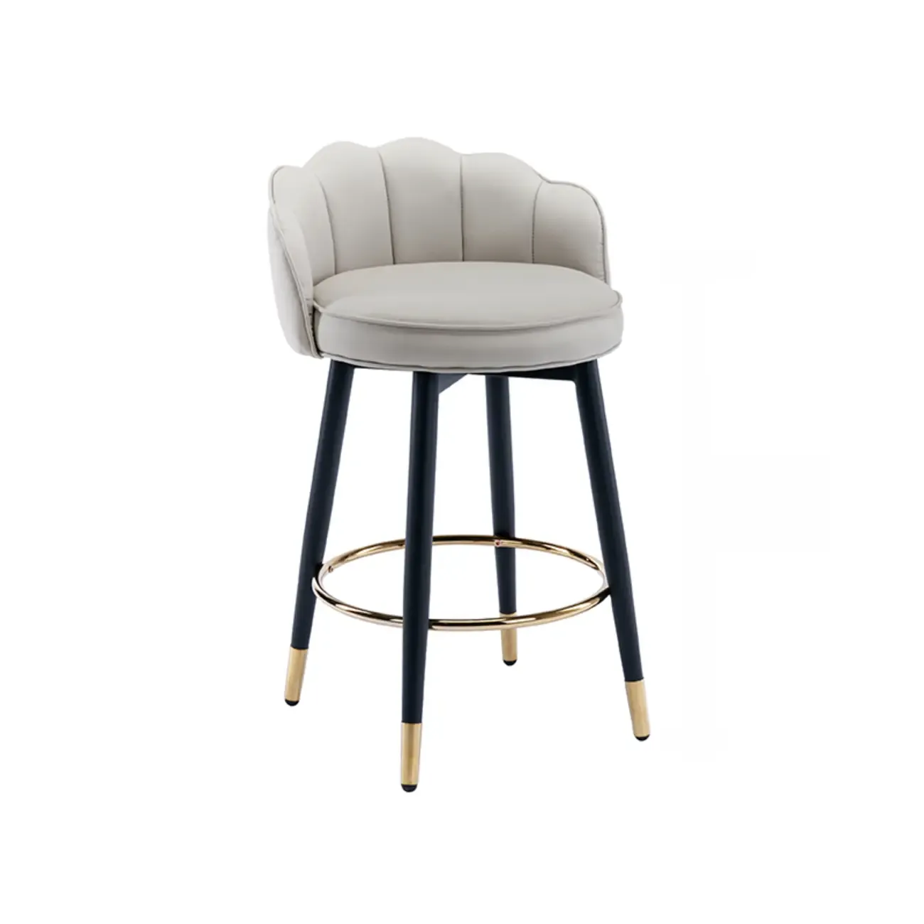 360¡ã Swivel Leather Bar Stool Counter Height