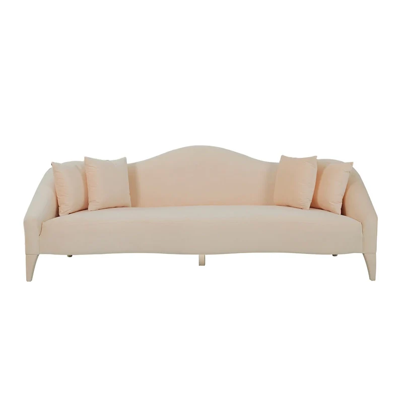 Naya Velvet Sofa - 96W x 36.2D x 34.3H - 96W x 36.2D x 34.3H