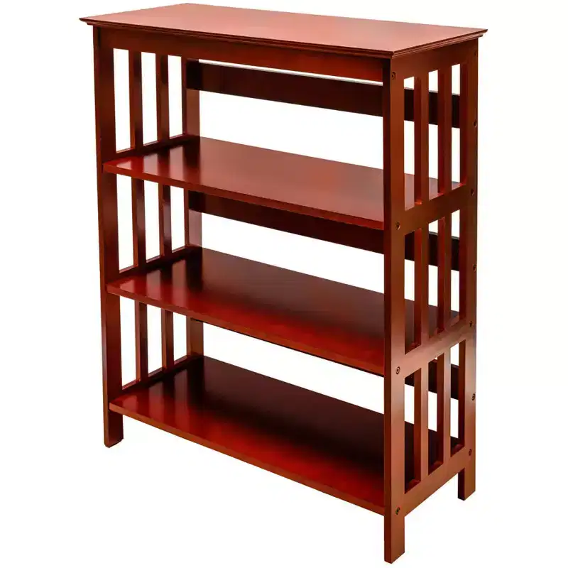 3 Tier Wooden Bookshelf Bookcase Shelves
