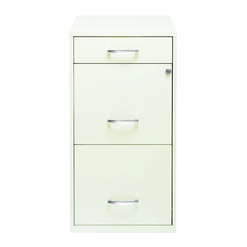 Space Solutions 18 Deep 3 -drawer Organizer File Cabinet, Off-White