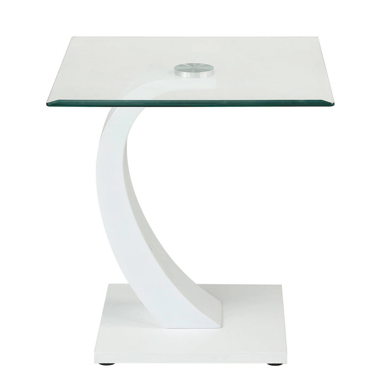 Cres Glam Glasstop 3-Piece Coffee Table Set by Furniture of America